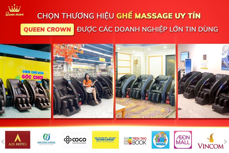 Queen Crown là đơn vị phân phối ghế massage kinh doanh uy tín 
